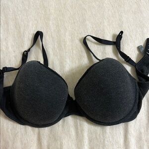 Aerie Black T-Shirt Bra with Molded Cups